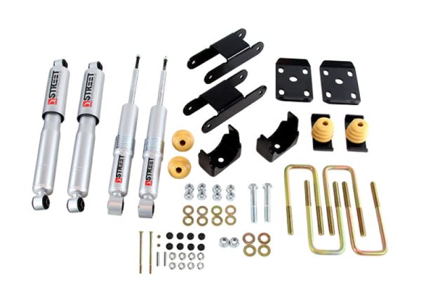 Belltech 2015 GM Colorado Canyon Ext Cab Short Bed Lowering Kit w ND II Shocks - 0-3in F 4in R Drop For Sale - Image 2